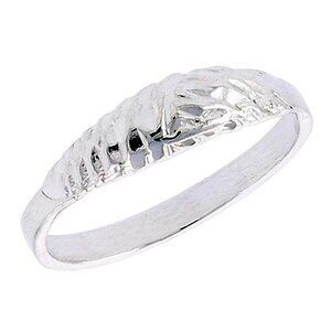 925 Sterling Silver Nugget Ring Pinky Ring